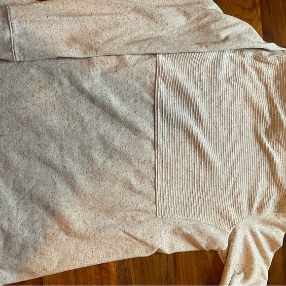 Women's L.L.Bean Cozy Mixed-Knit Pullover gray birch heather Medium Tall - Picture 11 of 12